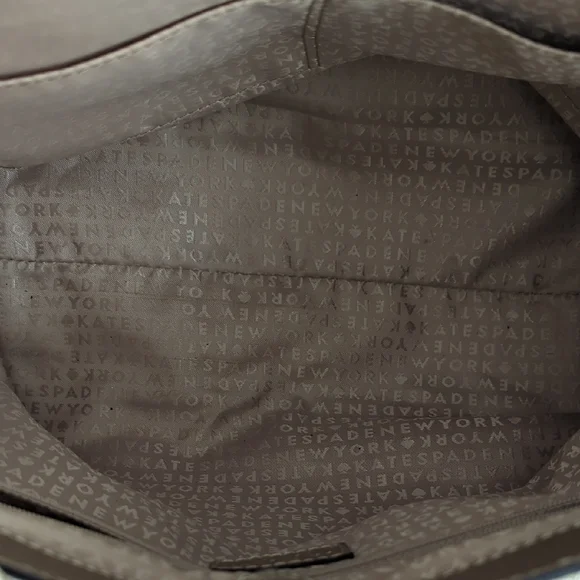 Kate Spade Gold Shoulder Bag Metallic Finish & Care Card Included 10Lx14W - Picture 14 of 17